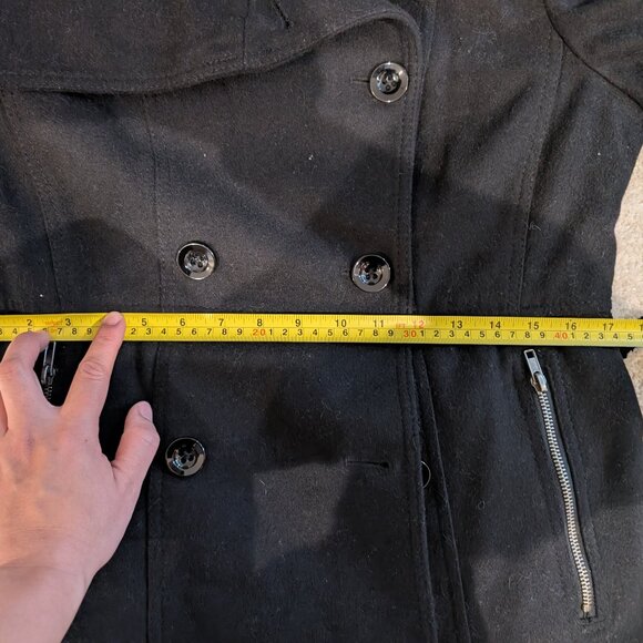 Smart Set Wool Peacoat Vintage VTG Size M Y2K - Picture 8 of 9